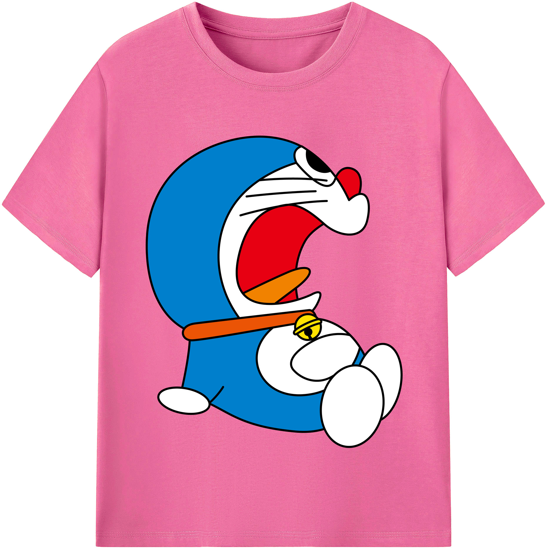 （画像用） ドラえもん Doraemon レディースカジュアルプリントTシャツ（綿100％）